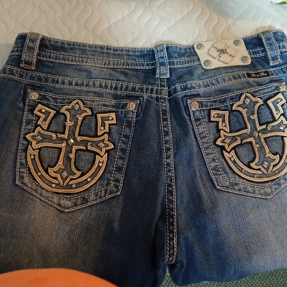 Signature Blue Jeans with Embroidered Design